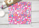 Lilly Inspired Tropical Pattern Adhesive Vinyl L037